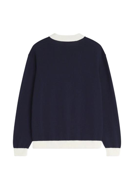 26SS 메종키츠네 스웨터 QM00502KT1135 0413 CLASSYNAVY - MAISON KITSUNE