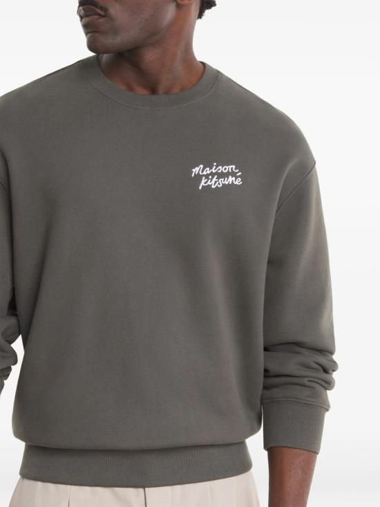 26SS 메종키츠네 핸드라이팅 컴포트 스웨트셔츠 MM00315KM0341 0453 BELUGA - MAISON KITSUNE