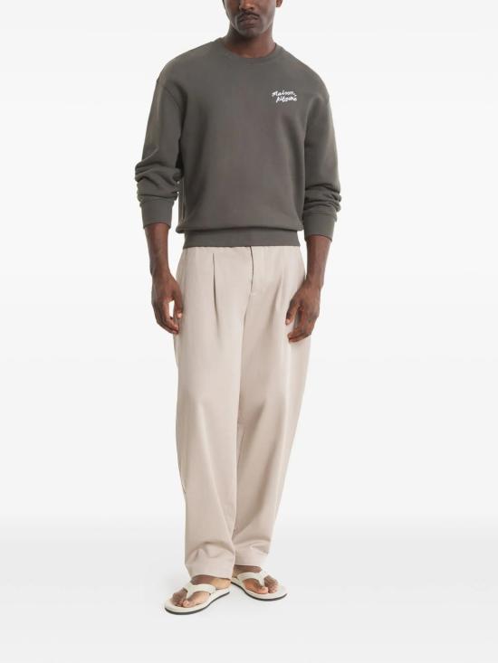 26SS 메종키츠네 핸드라이팅 컴포트 스웨트셔츠 MM00315KM0341 0453 BELUGA - MAISON KITSUNE