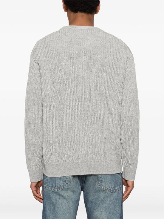 26SS 메종키츠네 폭스 헤드 코튼 립드 점퍼 QM00806KT1189 0136 PATINAGREY - MAISON KITSUNE