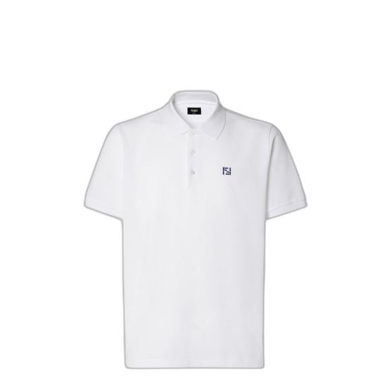26SS 펜디 폴로 티셔츠 FY1309AY0I F0QA0 BIANCO