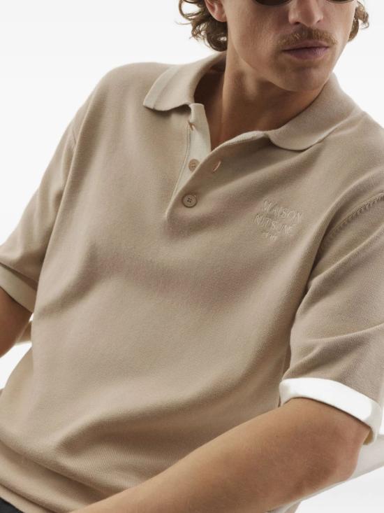 26SS 메종키츠네 코튼 니트 컴포트 폴로셔츠 QM00208KT1135 0429 ROASTALMD - MAISON KITSUNE