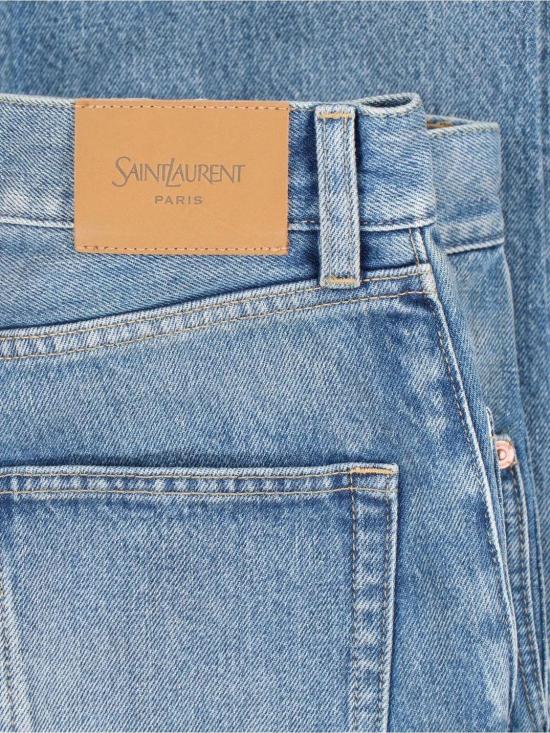 26SS 생로랑 스트레이트 팬츠 813269Y11CA 4939 MIDI BLEU - SAINT LAURENT