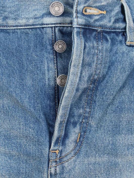 26SS 생로랑 스트레이트 팬츠 813269Y11CA 4939 MIDI BLEU - SAINT LAURENT