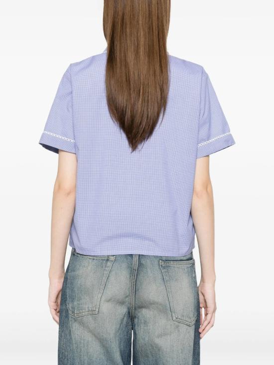 26SS 미우미우 깅엄 셔츠 MK2016SOOO187G F0AZ1 BIANCOAZZURRO F0AZ1 BIANCO AZZURRO - MIU MIU