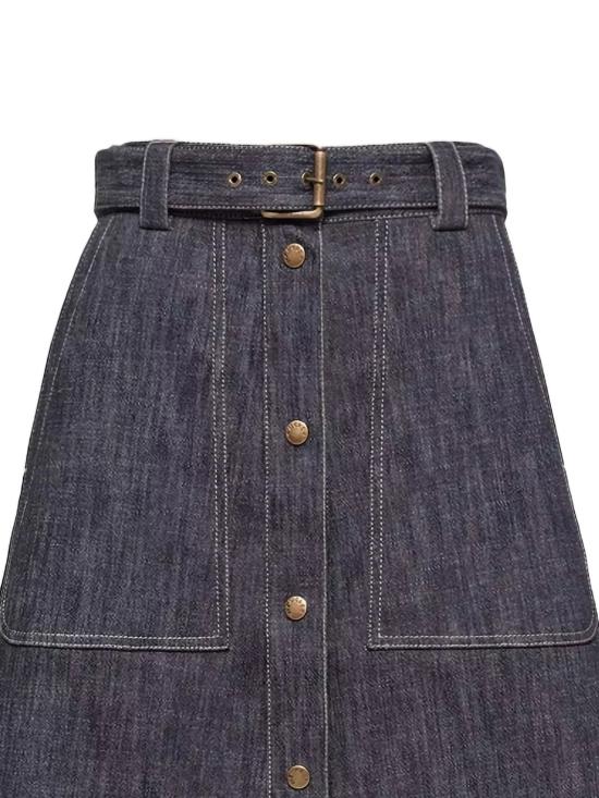 26SS 몽클레어 데님 스커트 L10932D00026599EP 77A BLUE DENIM - MONCLER