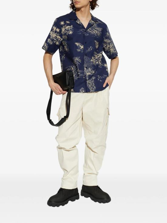 26SS 몽클레어 반팔 셔츠 L10912F00047599GH S72 DARK BLUE - MONCLER