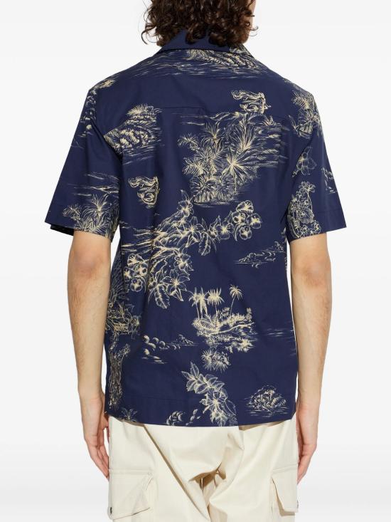 26SS 몽클레어 반팔 셔츠 L10912F00047599GH S72 DARK BLUE - MONCLER