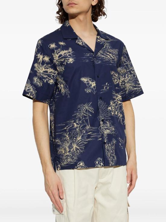 26SS 몽클레어 반팔 셔츠 L10912F00047599GH S72 DARK BLUE - MONCLER