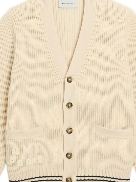 26SS 아미 가디건 UKC383KN0161 136 WHITE CREAM - AMI