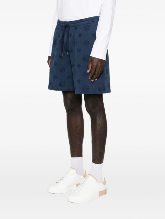 26SS 카사블랑카 숏팬츠 MSP26JTR00305 NAVY LOOPBACK - CASABLANCA