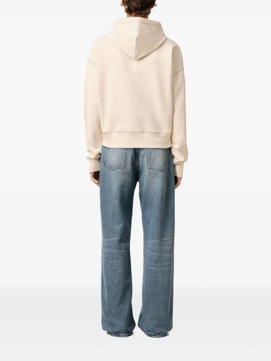 26SS 아미 후드 티셔츠 HSW229JE0098 136 WHITE CREAM - AMI