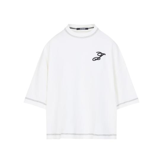 26SS 자크뮈스 반팔 티셔츠 TSW00580AJ00226 110 OFF WHITE