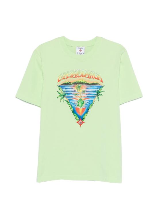 26SS 카사블랑카 반팔 티셔츠 MSP26JTS00120 GREEN