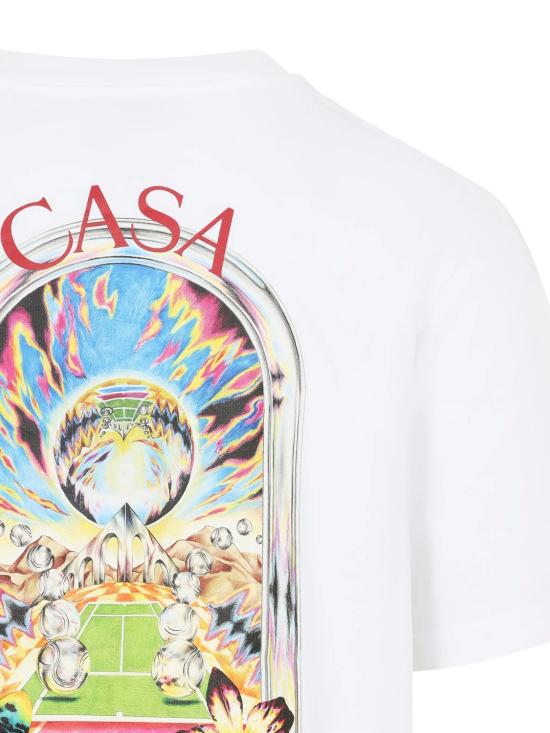 26SS 카사블랑카 반팔 티셔츠 MSS26JTS00115 ORCHID COURT - CASABLANCA