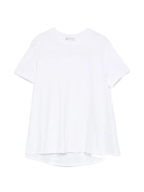 26SS 몽클레어 반팔 티셔츠 L10938C0004889B8U 001 WHITE