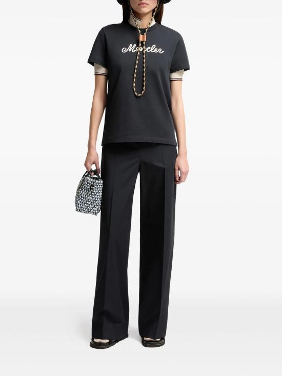 26SS 몽클레어 반팔 티셔츠 L10938C0005189AUG 742 NAVY - MONCLER