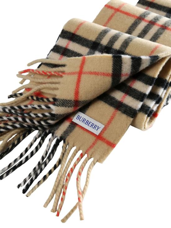 25FW 버버리 슬림 체크 캐시미어 스카프 8113377 B9719 SAND - BURBERRY
