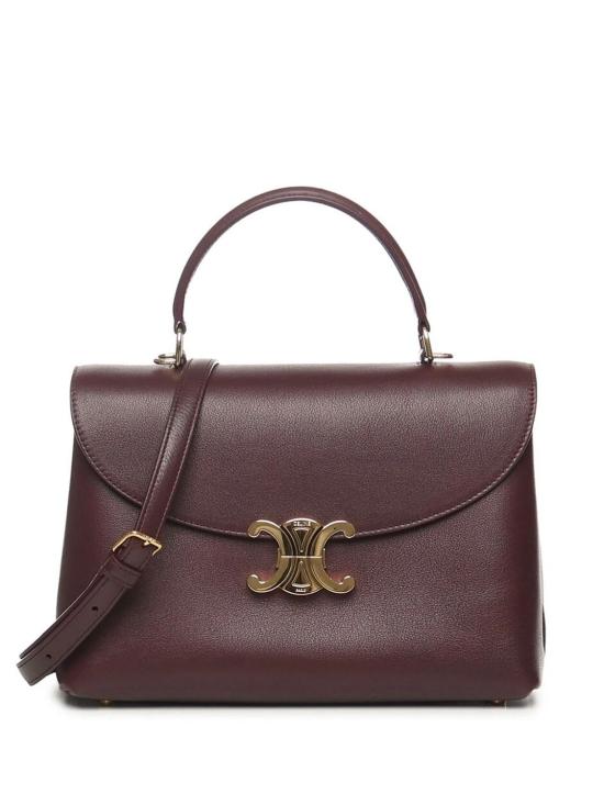 25FW 셀린느 미디움 니노 백 서플 카프스킨 117523FXK 28DG DEEP BURGUNDY