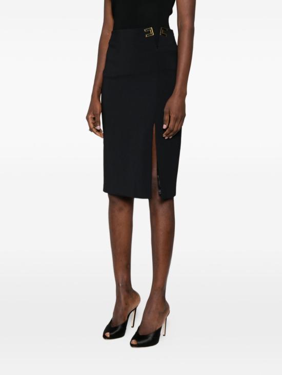 26SS 엘리자베타프랜치 미디 스커트 GO14761E2110 black - ELISABETTA FRANCHI