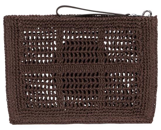 26SS 토리버치 클러치/파우치 183254200 brown - TORY BURCH