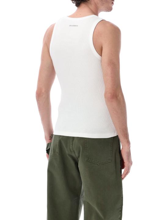 26SS JW앤더슨 민소매 티셔츠 JO0290PG1903 001 WHITE - JW ANDERSON