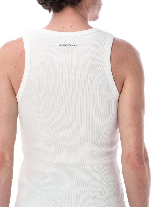 26SS JW앤더슨 민소매 티셔츠 JO0290PG1903 001 WHITE - JW ANDERSON