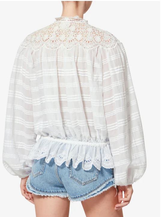 26SS 이자벨마랑 블라우스 26PHT0767FAD1J05E20WH WHITE - ISABEL MARANT