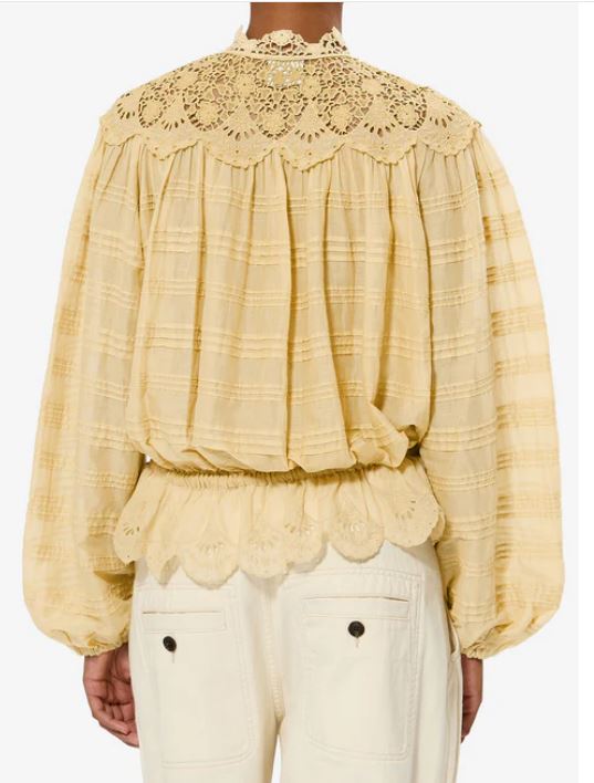 26SS 이자벨마랑 블라우스 26PHT0767FAD1J05E10LC LIGHT OCHRE BEIGE - ISABEL MARANT