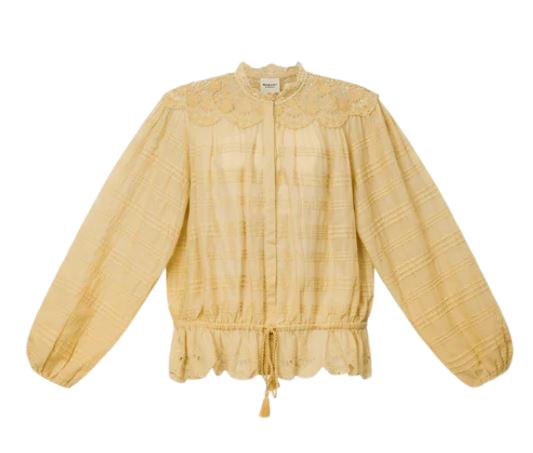26SS 이자벨마랑 블라우스 26PHT0767FAD1J05E10LC LIGHT OCHRE BEIGE