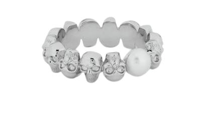 26SS 알렉산더 맥퀸 반지 836794J16PB1906 SILVER TONE - ALEXANDER MCQUEEN