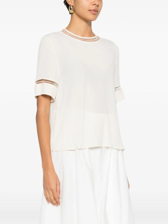 26SS 파비아나 필리피 반팔 티셔츠 TPD266F289L7750145 IVORY - FABIANA FILIPPI