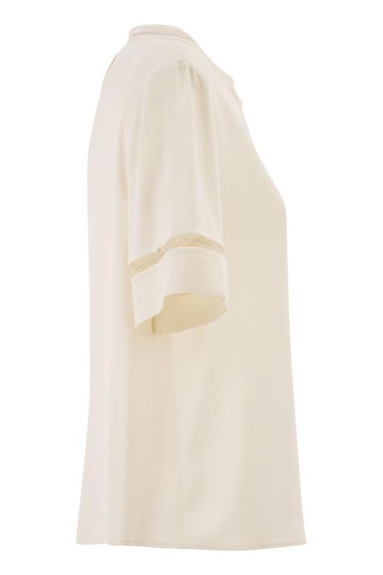 26SS 파비아나 필리피 반팔 티셔츠 TPD266F289L7750145 IVORY - FABIANA FILIPPI
