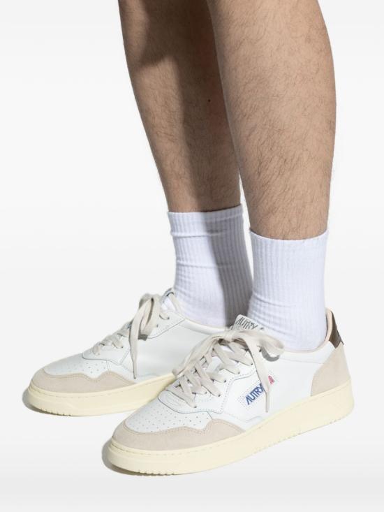 26SS 오트리 메달리스트 로우 스니커즈 AULMLS15WHITETEAK - AUTRY