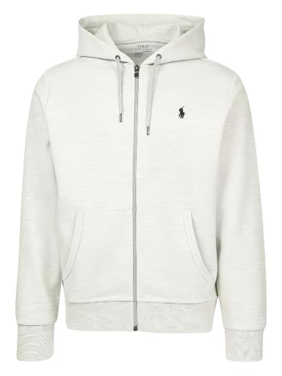 26SS 랄프 로렌 더블 니트 풀 지퍼 후디 710888282003HEATHER HEATHER GREY - RALPH LAUREN