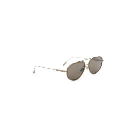 26FW 에르메네질도제냐 선글라스 EZ0305 98E DARK GREEN BROWN - ERMENEGILDO ZEGNA