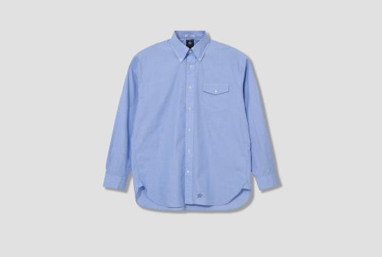 26SS 제이프레스 긴팔 셔츠 배기핏 B.D. - 아메리칸 핀 헤드 HS OA LM 0059 블루