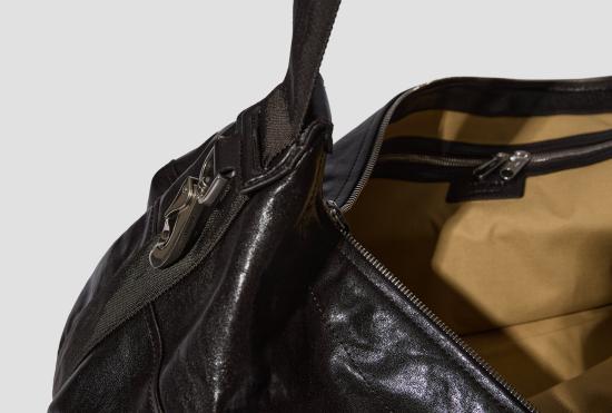 26SS 르메르 숄더백 베를링고 72시간 위켄드 - 페이퍼 럭스 레더 BG0175 LL0108 다크 브라운 - LEMAIRE