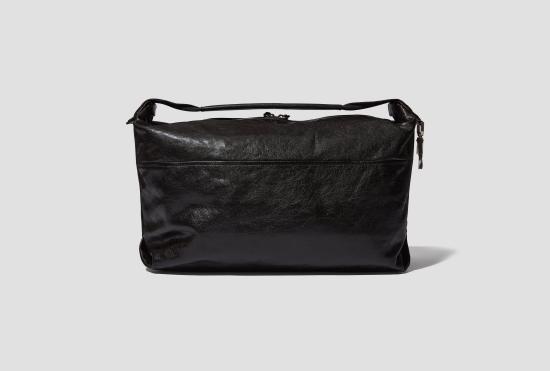 26SS 르메르 숄더백 베를링고 호보백 - 페이퍼 럭스 가죽 BG0190 LL0108 다크 브라운 - LEMAIRE