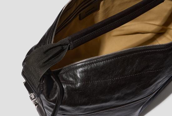 26SS 르메르 숄더백 베를링고 호보백 - 페이퍼 럭스 가죽 BG0190 LL0108 다크 브라운 - LEMAIRE