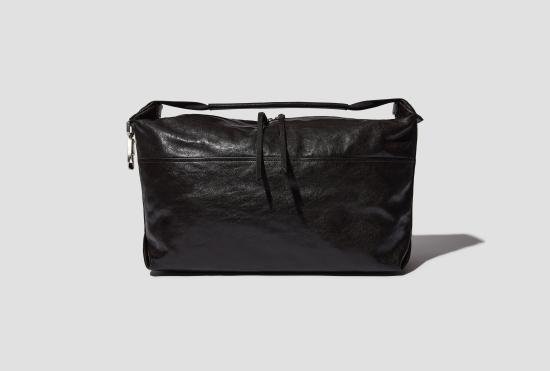 26SS 르메르 숄더백 베를링고 호보백 - 페이퍼 럭스 가죽 BG0190 LL0108 다크 브라운