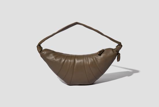 26SS 르메르 숄더백 대형 크루아상  - 부드러운 나파 가죽 BG0000 LL095 카키색