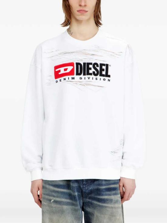 26SS 디젤 후드 티셔츠 A220140PLAI 100 - DIESEL