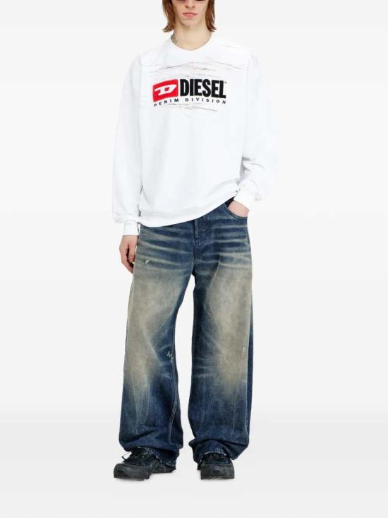 26SS 디젤 후드 티셔츠 A220140PLAI 100 - DIESEL