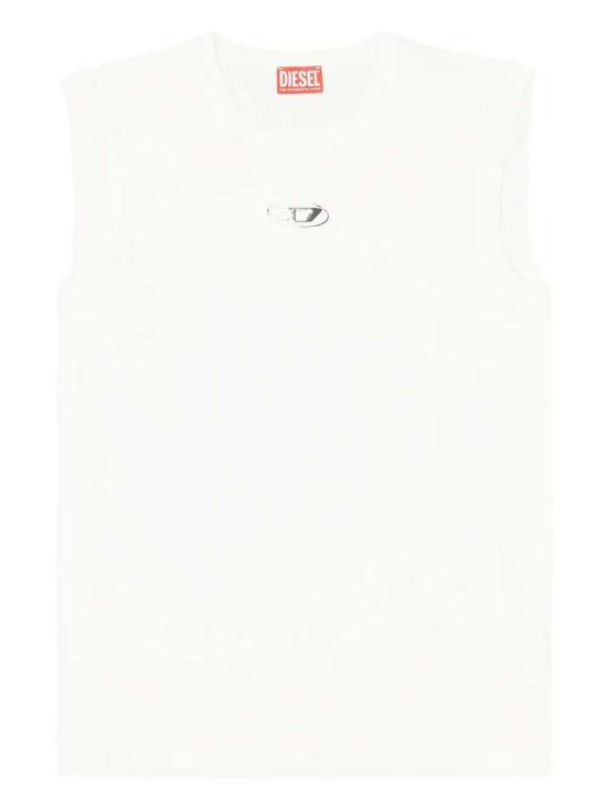 26SS 디젤 심리스 메탈릭 Oval D 코튼 탑 A217430JMBB 141