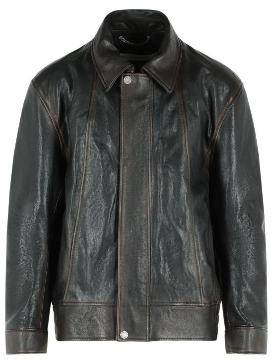 26SS 골든구스 나파 레더 보머 자켓 GMP02531 P00230140249 Brown