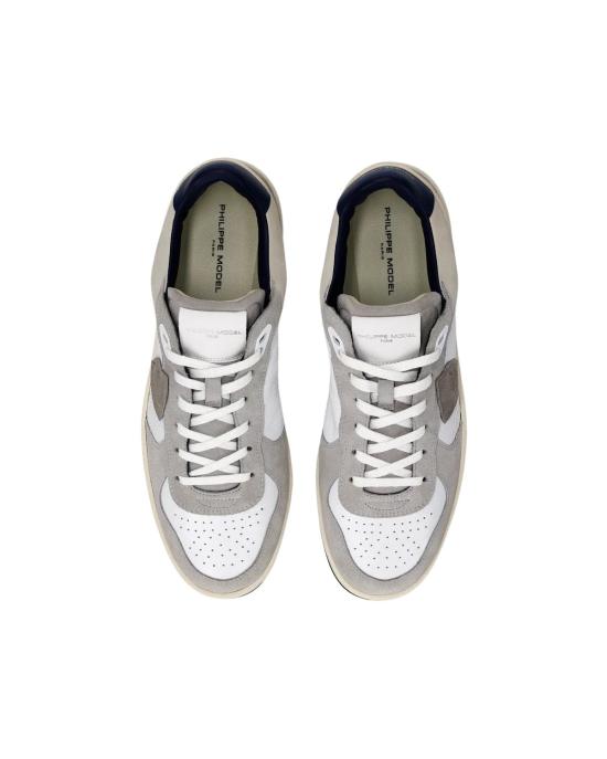 26SS 필립모델 스니커즈 PGLUVD02 VEAU DAIM BLANC BLEU - PHILIPPE MODEL