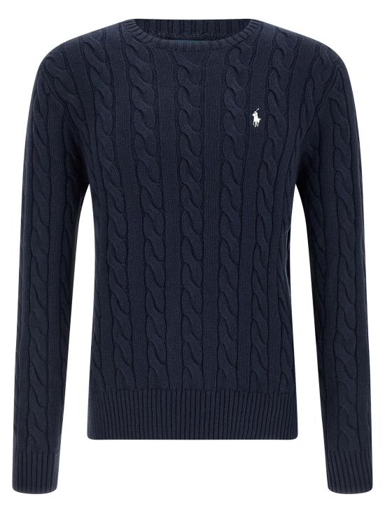 26SS 폴로 랄프로렌 로고 자수 케이블 니트 스웨터 710775885536