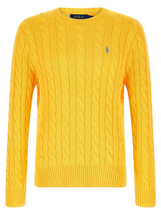 26SS 폴로 랄프로렌 로고 자수 케이블 니트 스웨터 710775885533
