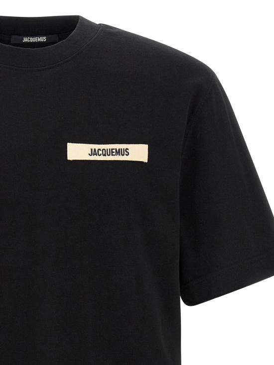 26SS 자크뮈스 반팔 티셔츠 그로스그레인 티셔츠 블랙 - JACQUEMUS